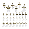 48Pcs 6 Styles Acrylic & Alloy Pendants PALLOY-PH01800-02-6