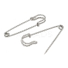 304 Stainless Steel Safety Pins Brooch Findings STAS-K252-11E-P-2