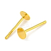 925 Sterling Silver Flat Pad  Stud Earring Findings STER-K167-045C-G-2