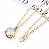 Brass Cable Chains Necklace Making MAK-N029-01LG-6