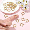 SHEGRACE Brass Spring Ring Clasps XGRPCN223-224G-5