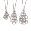 Tarnish Resistant 3Pcs 3 Styles 304 Stainless Steel Cable Chain Necklace Makings NJEW-JN04934-02-1