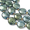 Electroplated Natural Druzy Geode Crystal Beads Strands G-G459-04H-3