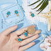 5Pcs Rack Plating Brass Micro Pave Cubic Zirconia Pendants KK-BBC0010-07A-3