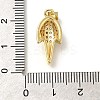 Rack Plating Brass with Cubic Zirconia Pendants KK-Z086-35G-3