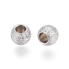 Non-Tarnish 304 Stainless Steel Textured Spacer Beads LS-X-STAS-P108-04P-A-2