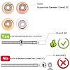 40Pcs 4 Colors Rack Plating Brass Beads KK-CA0003-29-5