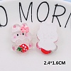Translucent Resin Cabochons RESI-TAC0010-59-1