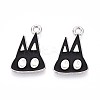 Halloween Theme Alloy Enamel Pendants ENAM-T022-54P-02-1