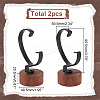 Black Metal C Shape Bracelet Display Stands BDIS-WH0018-01A-2