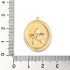 304 Stainless Steel Epoxy Resin with Natural Shell and Sequins Inside Pendants STAS-L026-17G-A03-3