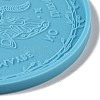 Tarot Theme DIY Flat Round Divination Coaster Food Grade Silicone Molds DIY-G083-02B-3