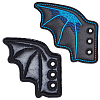 2 Pairs 2 Styles Halloween Imitation Leather Shoe Buckle for DIY Shoe Accessory AJEW-GF0011-82B-6