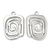 Non-Tarnish 304 Stainless Steel Pendants STAS-L020-007P-1