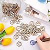 Wood Cabochons WOOD-WH0017-03-4