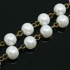 Handmade Glass Pearl Beads Chains AJEW-PH00489-01-2