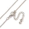 Brass Cable Chain Necklaces for Women NJEW-G084-15P-2