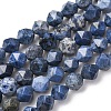 Natural Dumortierite Quartz Beads Strands G-F523-17-8mm-01-1