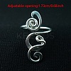 Boho Adjustable Brass Twisted Wire Wrapped Long Toe Rings FS-WGE7B88-01-4
