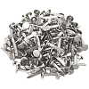 200Pcs Flat Round Iron Brads IFIN-CP0002-94P-6