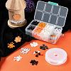 3 Colors 1155Pcs DIY Halloween Theme Stretch Bracelets Making Kits DIY-LS0001-22A-5