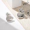 Rack Plating Brass Micro Pave Clear Cubic Zirconia Stud Earrings EJEW-K299-01P-I-3