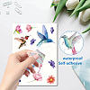 8Pcs 8 Styles Rectangle Plastic Window Stickers DIY-WH20015-003-3