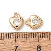 Brass Micro Pave Cubic Zirconia Pendants ZIRC-L105-05C-G-3