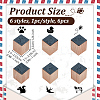 6Pcs 6 Styles Wooden Stamps with Rubber DIY-OC0013-34-2