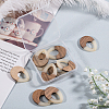 Resin & Wood Pendants RESI-OL0001-11C-3
