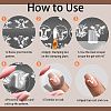 Stainless Steel DIY Nail Art Templates MRMJ-PH0002-96B-7