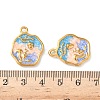 304 Stainless Steel Enamel Pendants STAS-I346-03G-3