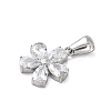 316 Surgical Stainless Steel Rhinestone Pendants STAS-P412-09P-2