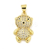 Brass Micro Pave Cubic Zirconia Pendants KK-R159-20A-G-1