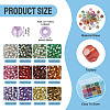 180G 12 Colors Silver Lined Glass Seed Beads SEED-TA0001-73-4