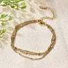 304 Stainless Steel Multi-strand Bracelets LS-BJEW-Q051-02G-B-1