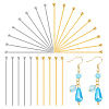 30Pcs 2 Colors 925 Sterling Silver Ball Head Pins STER-AR0001-15-1