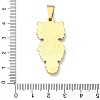 304 Stainless Steel Pendants STAS-F336-09G-01-3