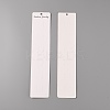 6-Slot Paper Hair Clips Display Cards CDIS-WH0021-030-2