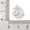 Brass Micro Pave Cubic Zirconia Charms KK-D371-04D-P-3