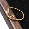 304 Stainless Steel Cuff Rings for Women RJEW-D285-01G-C-5