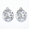 UV Plated Alloy Pendants PALLOY-S181-013P-RS-1