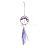 Woven Net/Web with Feather Hanging Ornaments PW-WG2EEA4-07-1