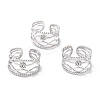 Tarnish Resistant 304 Stainless Steel Finger Rings RJEW-L102-33P-1
