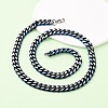 10MM 304 Stainless Steel Cuban Link Chain Necklaces NJEW-C099-04A-01-2