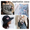 30Pcs Polyester Butterfly Lace Appliques DIY-CY0001-65A-4