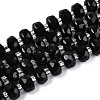 Natural Black Onyx(Dyed & Heated) Beads Strands G-T144-A01-02-2
