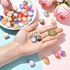 40Pcs Opaque Resin Beads RESI-CJ0004-98-4