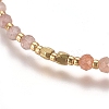 Adjustable Natural Gemstone Braided Bead Bracelets BJEW-L669-B-3