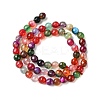 Natural Agate Round Beads Strand X-G-L084-6mm-08-3